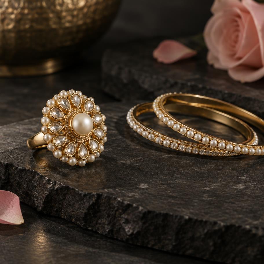 Mira Pearl Artisan Ring